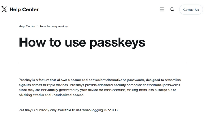 林周苹果维修店铺分享iOS用户如何通过通行密钥(Passkey)登录 